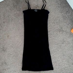 Free People detailed black bodycon slip